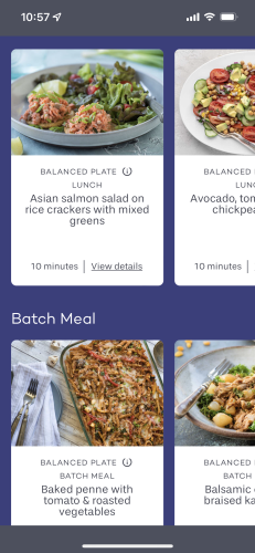 meal suggestions on platejoy